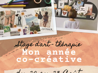 Mon année co-créative - stage d'été d'art-thérapie