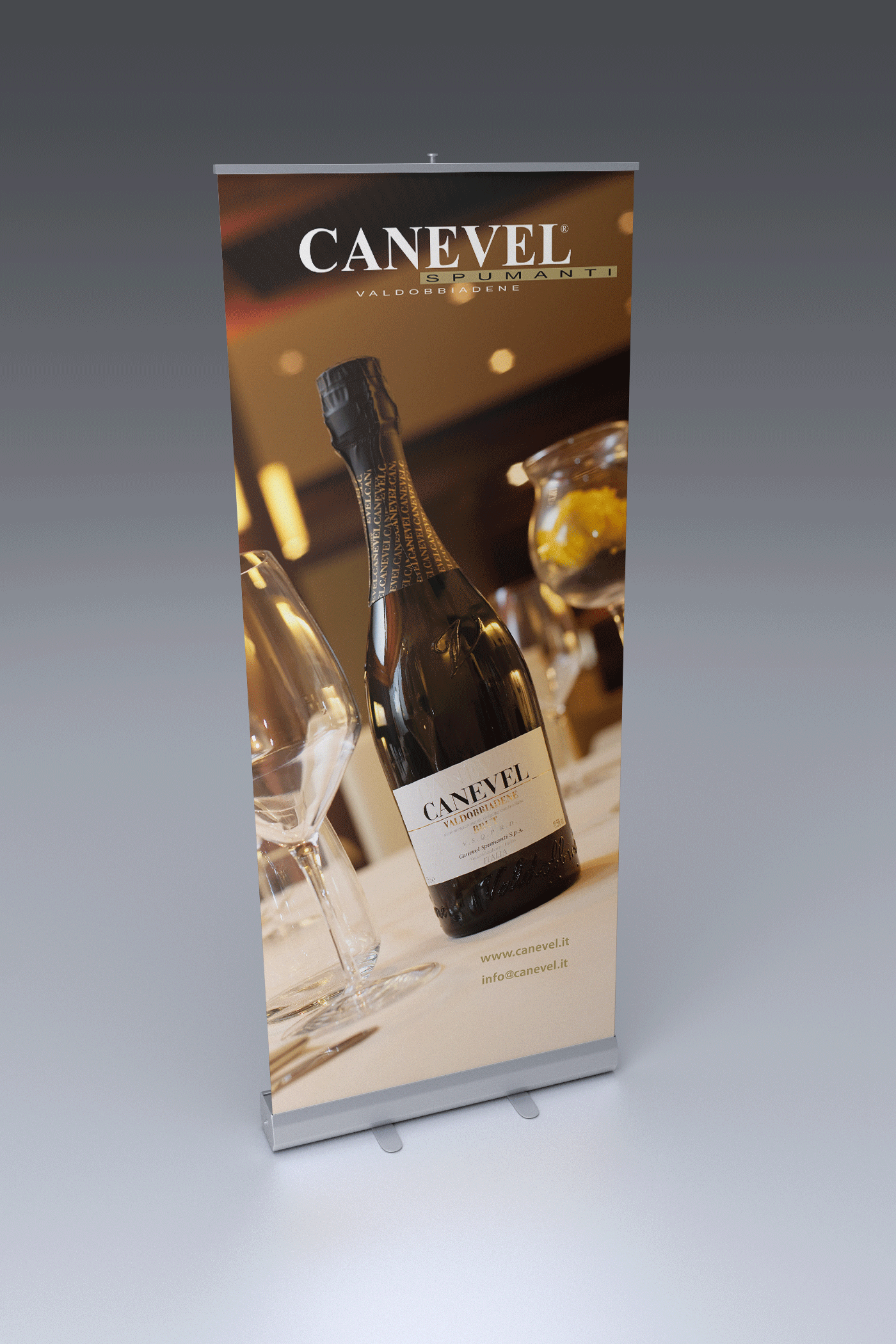 Roll up ideato e stampato da Idea&grafica per Canavel