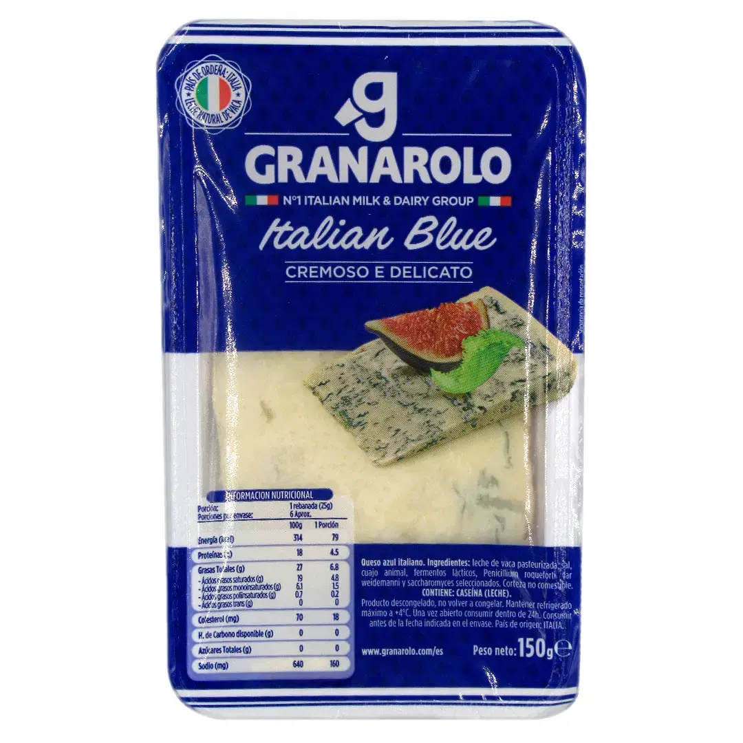 Queso cremoso Italian Blue. 150 gr (Gorgonzola congelado)