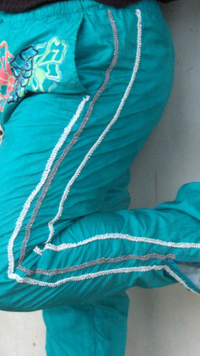 Beadidas Track Pants – Artistic Beaded Design | Brysa Art