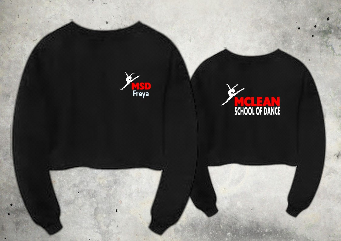 McLean School of Dance CROPPED Sweatshirt  (PYTJH030)