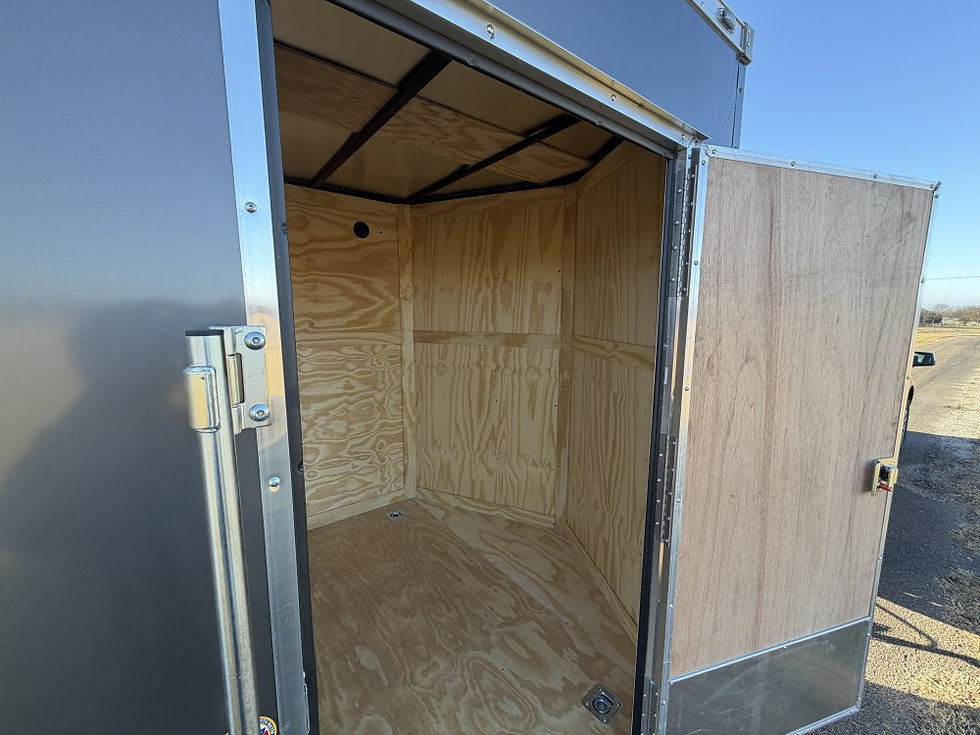 Thumbnail: 2026 TrueBlue 16x7x7 Enclosed Cargo Trailer – Charcoal