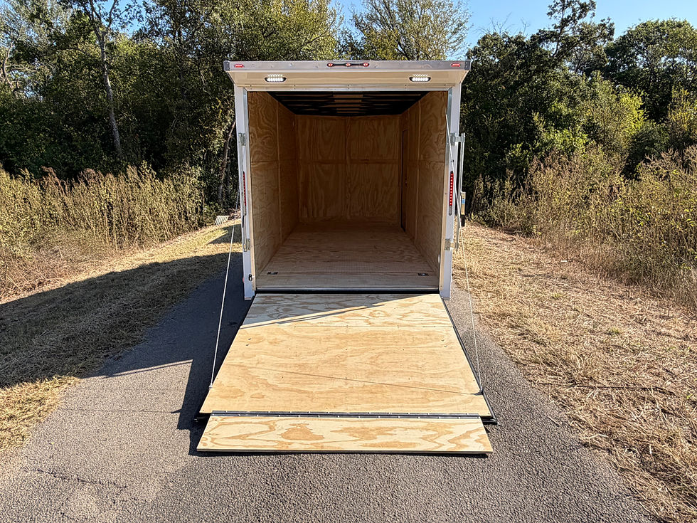 Thumbnail: 2026 TrueBlue 16x7x7 Enclosed Cargo Trailer – White