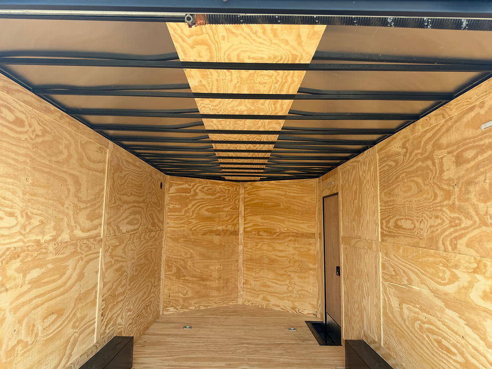 Thumbnail: 2026 TrueBlue 16x8.5x7 Enclosed Car Hauler - Blackout