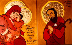 Immaculate Mary & Quiet Joseph With Jesus