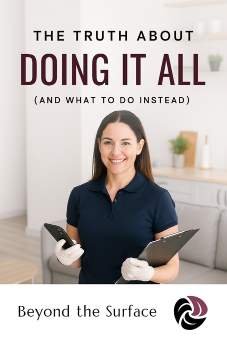 The Truth About “Doing It All” in Your Cleaning Business (And What to Do Instead)