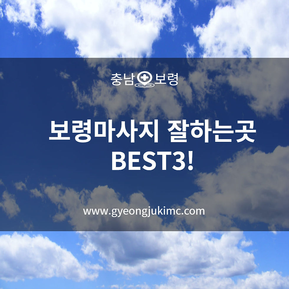 충남 보령 마사지