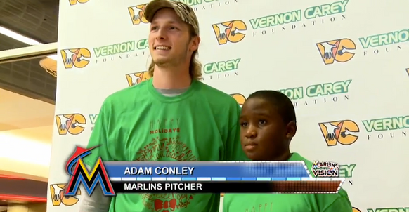 Vernon Carey Foundation Shopping Spree with the Florida Marlins