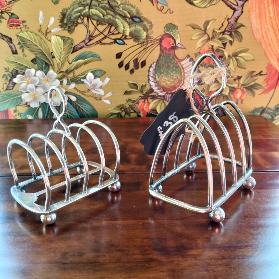 Vintage Silver-Plated Toast Rack | Five Bar Breakfast Stand Elkington Solid plated