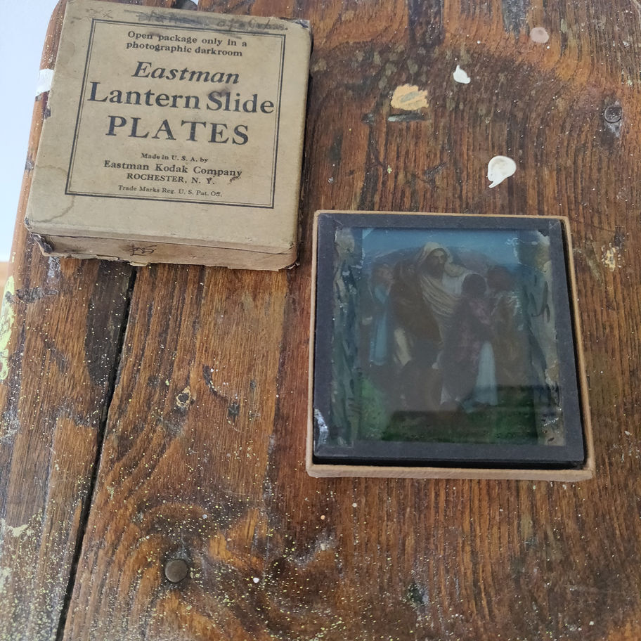 Antique Victorian early 20th or late 19th century Eastman magic 8 lantern slides