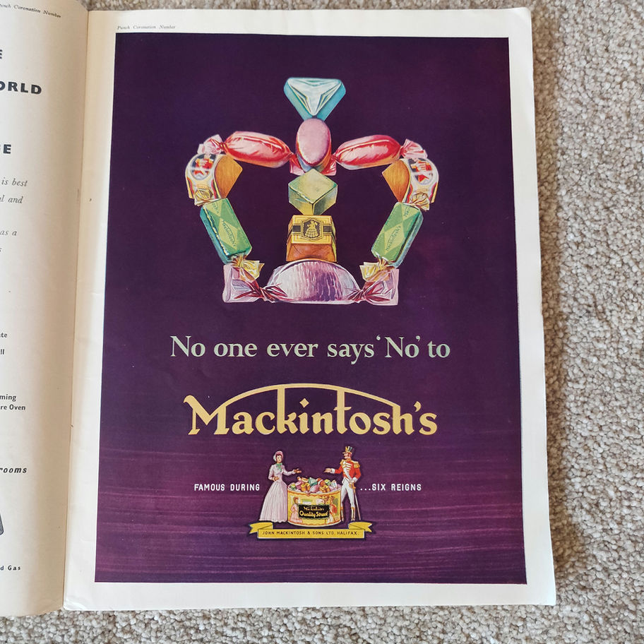 Vintage 1953 Punch coronation limited edition magazine very rare and collectible