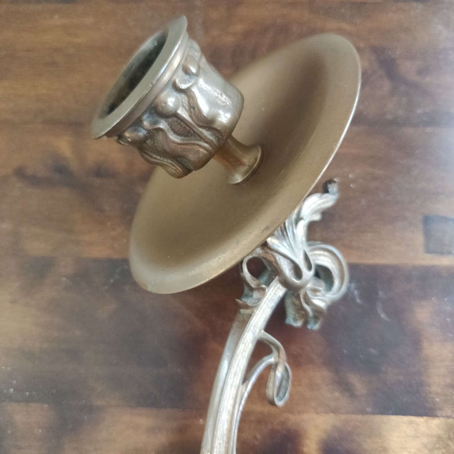 sconces pair of solid brass