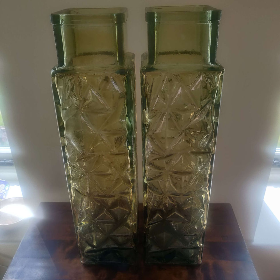 vintage glass vases