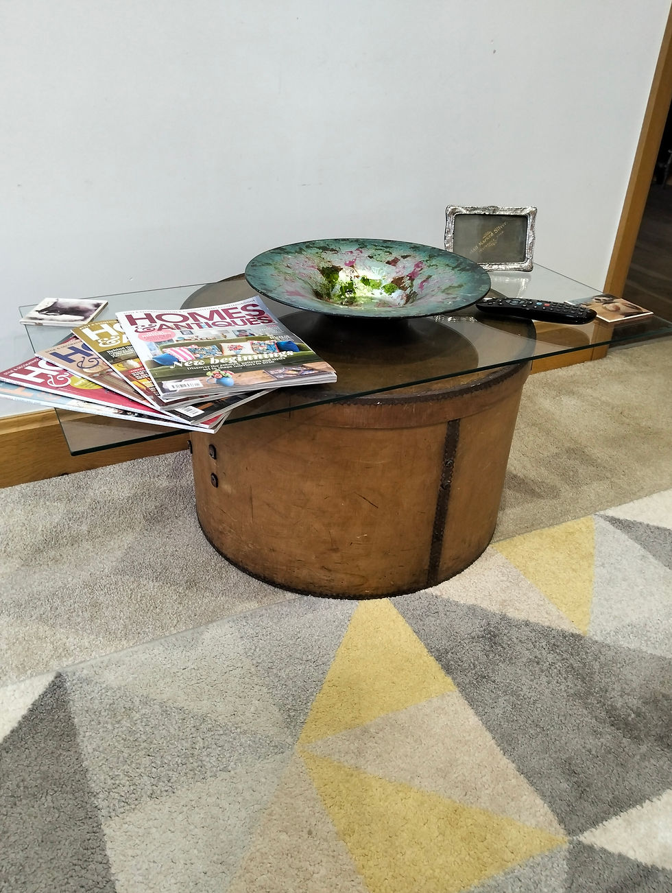 Миниатюра: Antique Wooden Hat Box / Hatter’s Storage Box Stamped Maker – Early 20th Cent