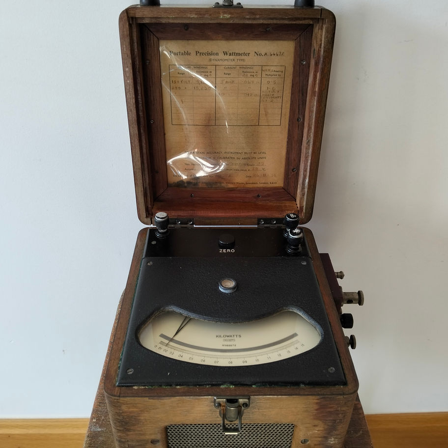 Vintage pair of Portable Precision Wattmeter – Elliott Brothers Ltd, London –