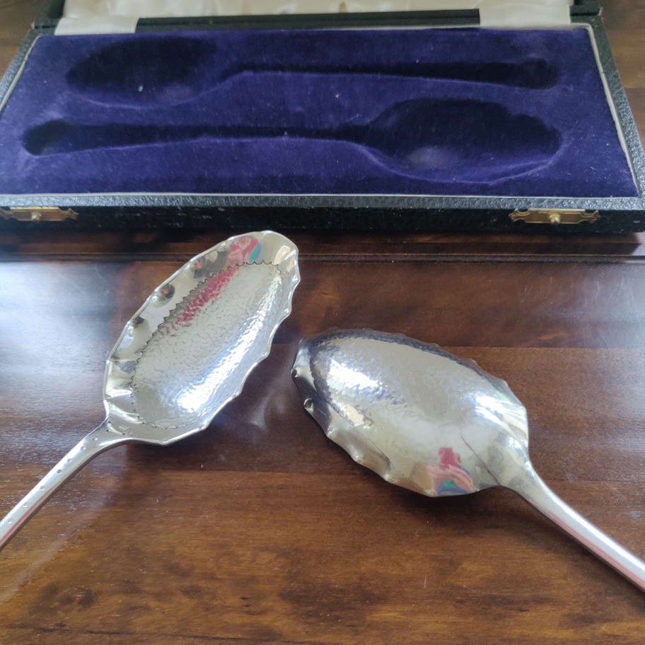 Victorian (1844 1845) hallmarked silver plate spoons