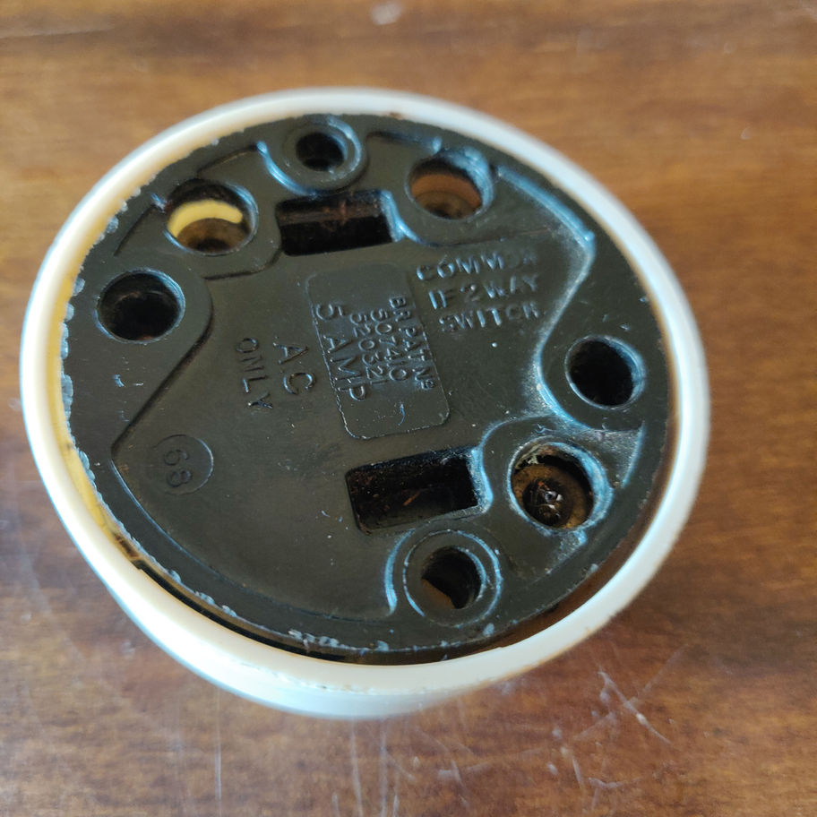 Antique early 20th century bakelite dolly switch original not reproduction!
