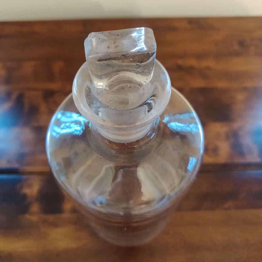 apothecary glass bottle