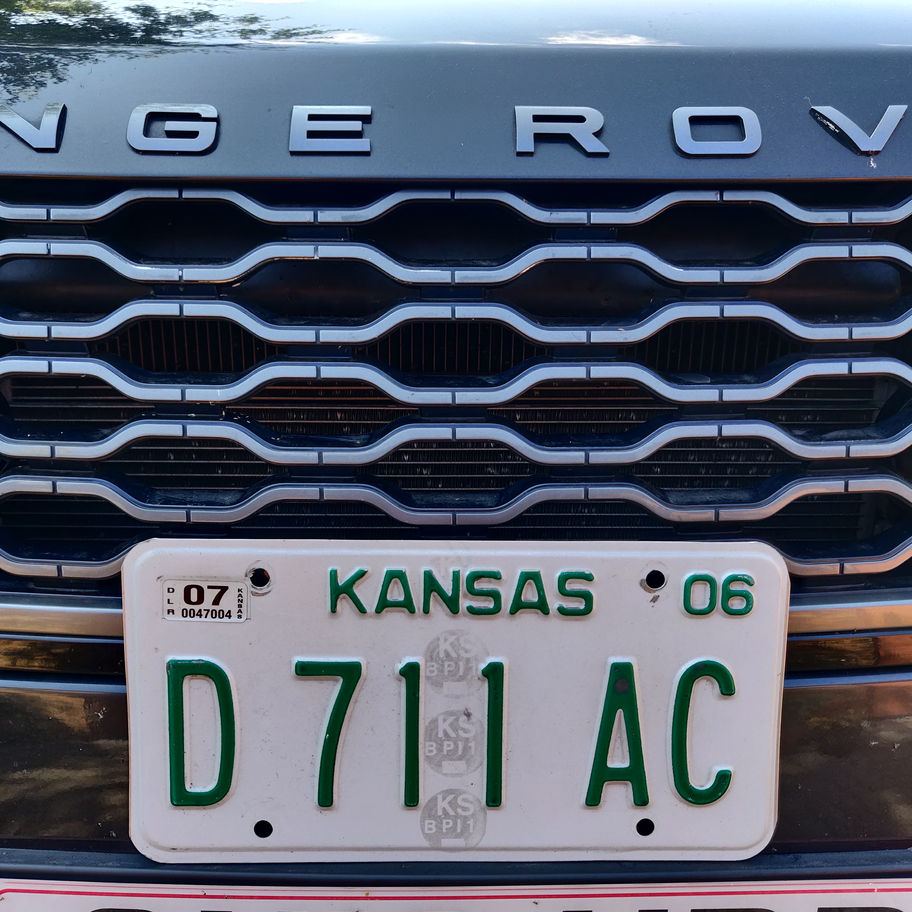 Vintage 2006 Kansas City original number plate not reproduction