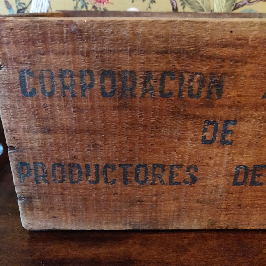 Vintage cap corned beef pine crate fantastic decorative item!