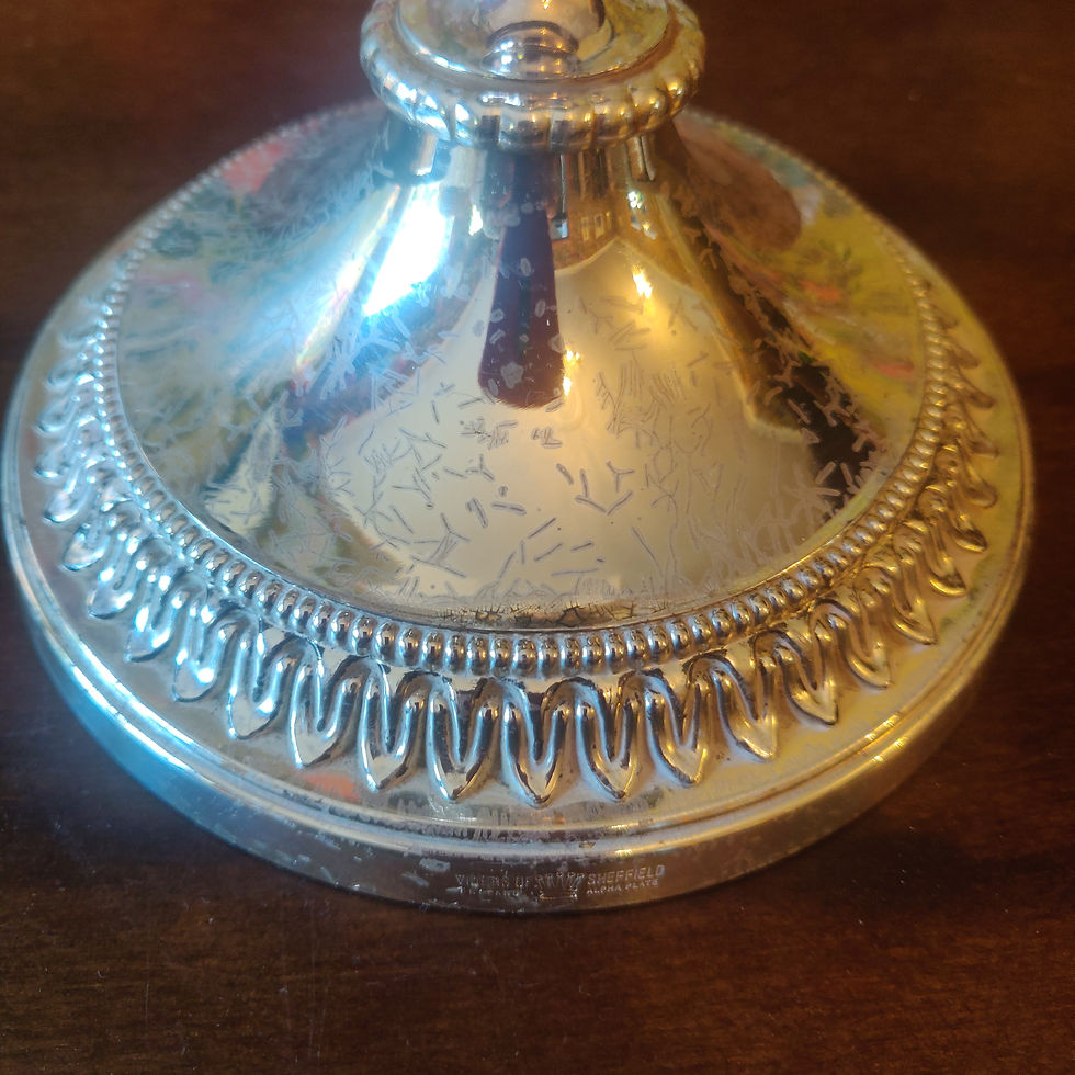 縮圖：Vintage viners of Sheffield alpha plate candle stick