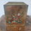 Miniatura: Vintage William Crawford & sons biscuit tin art nouveau style showing love birds