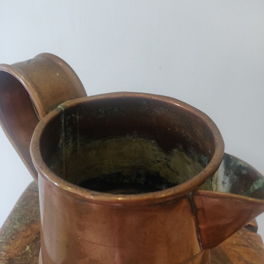 Vintage could be older copper arts and crafts hand made jug stunning
