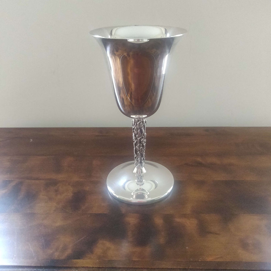 Silver plate goblet by pinder bros Birmingham