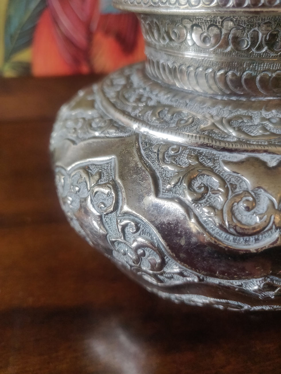 縮圖：Vintage we believe a Kalash Hindu religious cup for water or milk