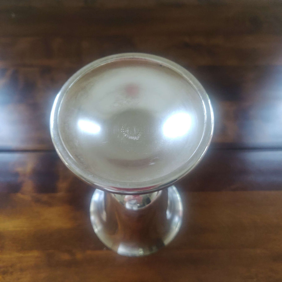 Silver plate goblet by pinder bros Birmingham
