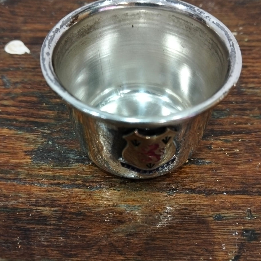 Vintage Silver-Plated Beaker / Trophy Cup with Ellesmere Crest
