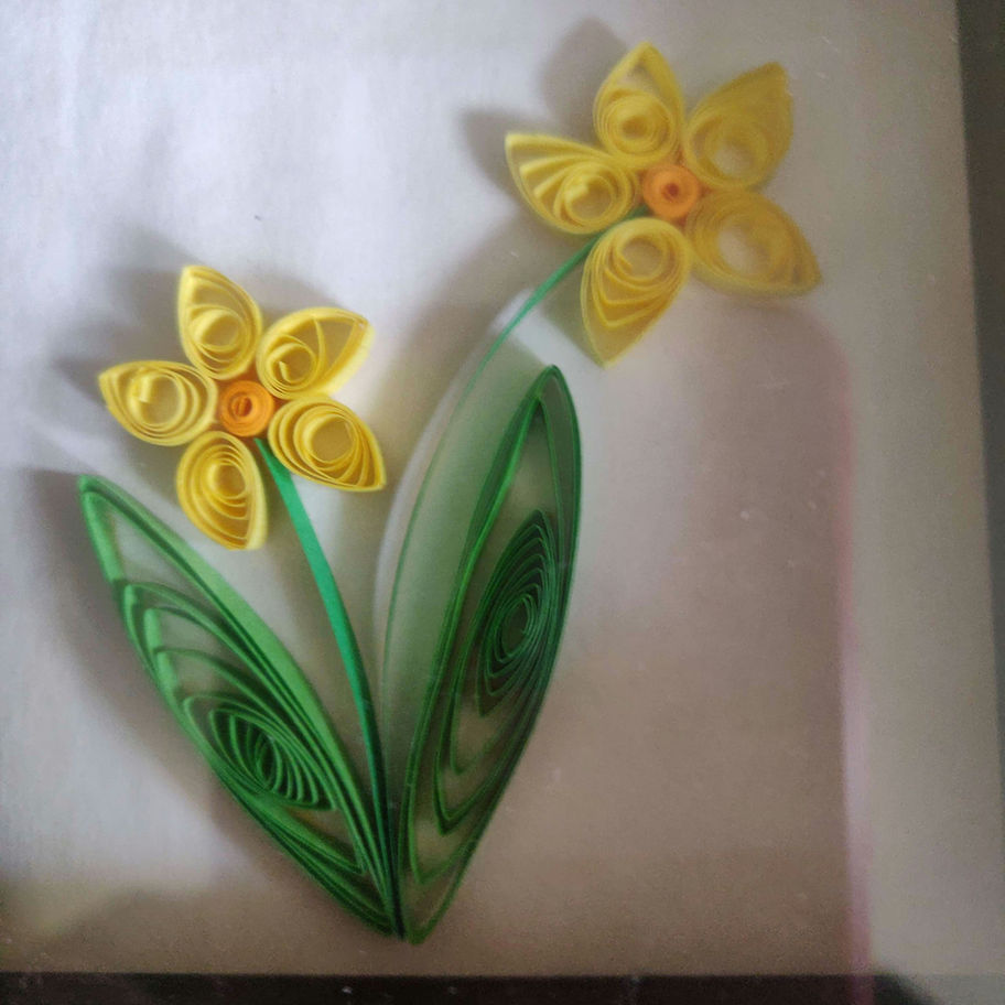 Vintage Origami daffodil pictures