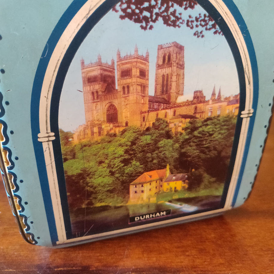 Vintage Edward sharp & sons toffee tin unusual shape excellent condition