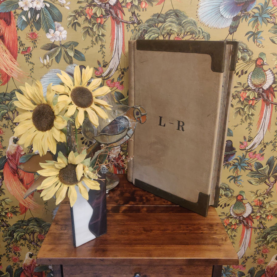 antique victorian unused ledger large