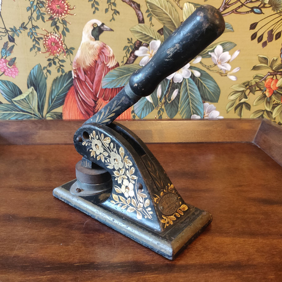 Antique Victorian late 19th century Jordan and sons heavy embossing or stamp
