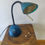 縮圖：vintage blue desk lamp
