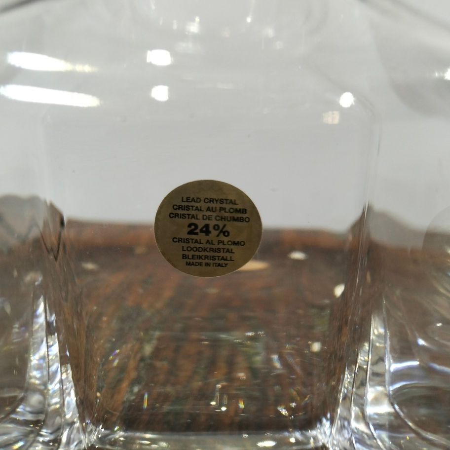 Vintage RCR Royal Crystal Rock Italian 24% Lead Crystal Perfume Bottle –