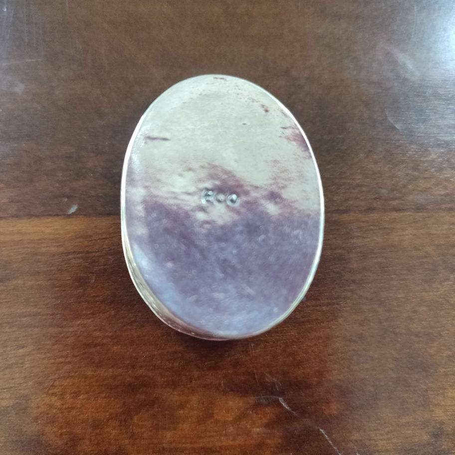 Vintage silver (800 probably Continental) pill box