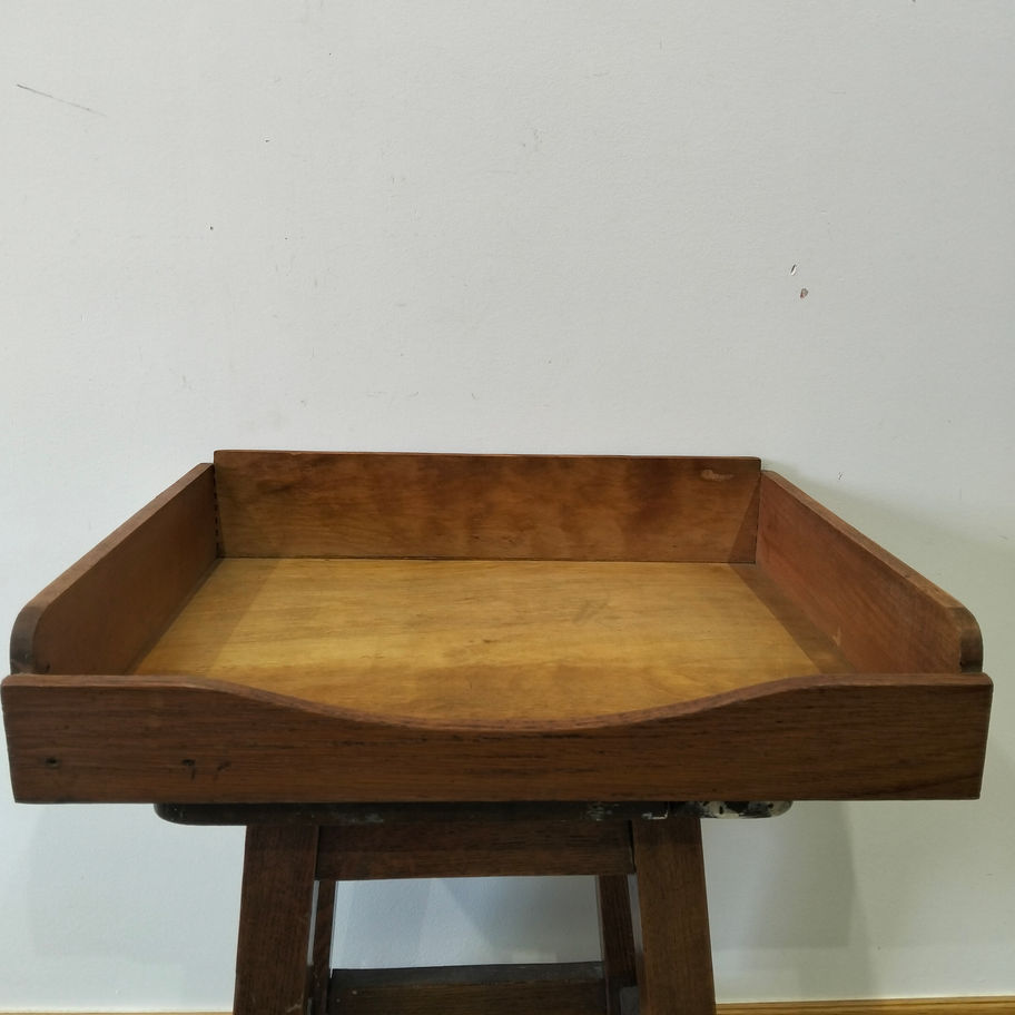 Vintage Dovetailed Wooden Tray | Rustic Desk Tray | Wooden Serving /Display Tray
