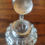 Thumbnail: Vintage glass and probably silver plate ink bottle