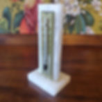 Vintage mid century 1950s onyx small desk barometer fully working fabulous item