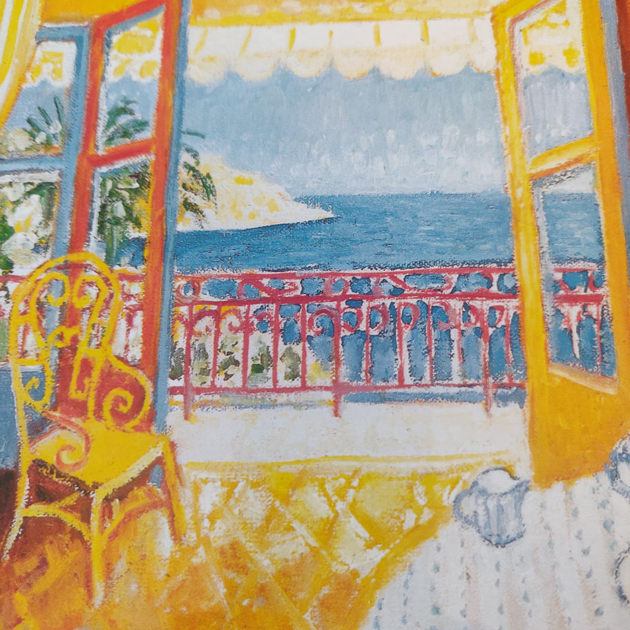 Vintage 2000 French Gaufrettes au chocolat tin with a sea view scene by Tobias