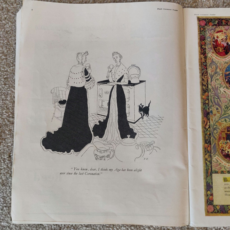 Vintage 1953 Punch coronation limited edition magazine very rare and collectible
