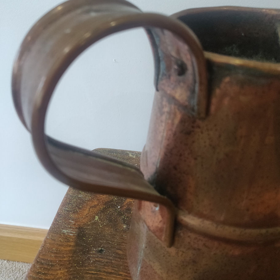 Vintage could be older copper arts and crafts hand made jug stunning