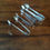 Thumbnail: Vintage silver plate ( nickel plated) sugar thongs or nips very decorative