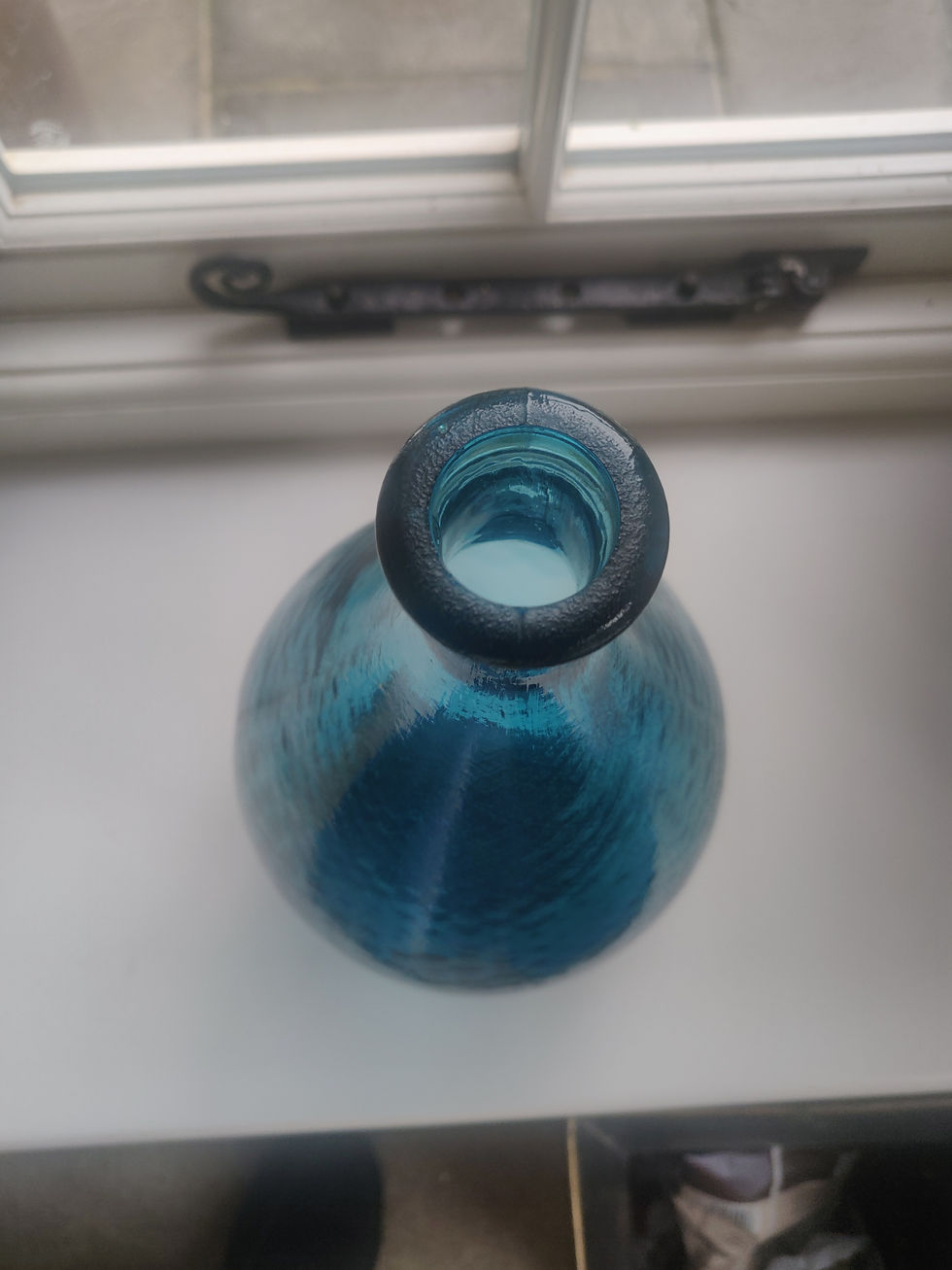 縮圖：Vintage Empoli Italian vase with bubble effects