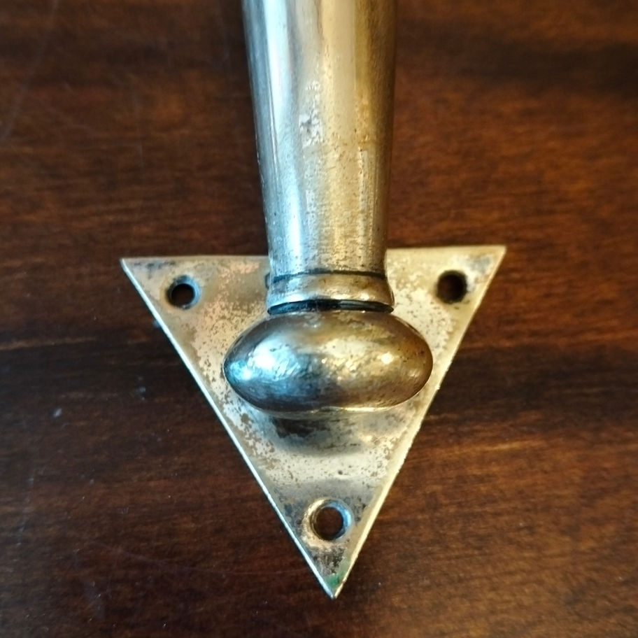 Antique silver plate Wall Pocket / Torchère with Pierced Gallery car posey