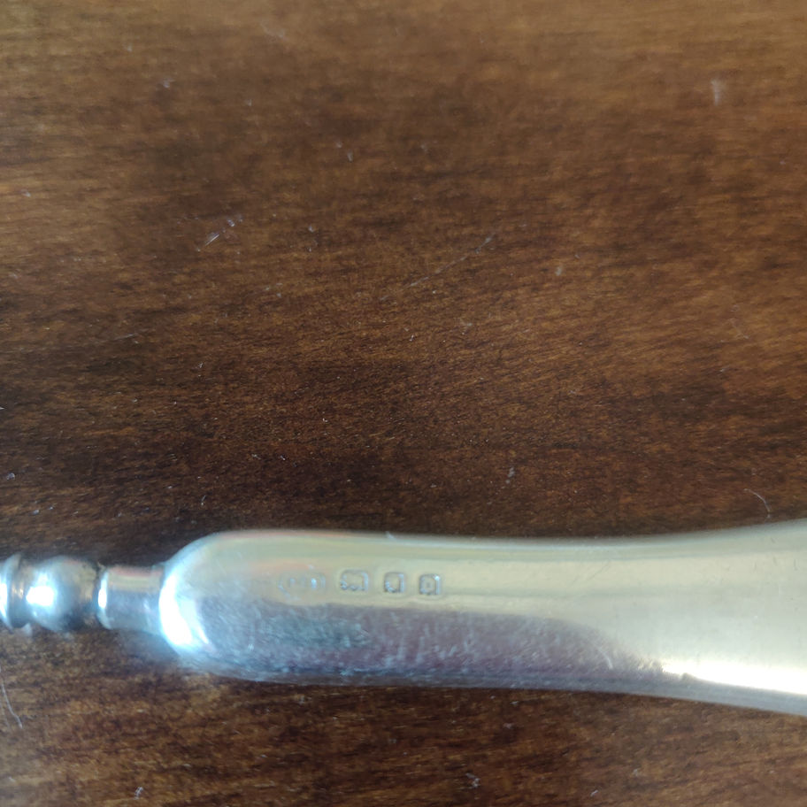 Antique 1919 London silver cuticle pusher marked c .d Charles Dalgleish?