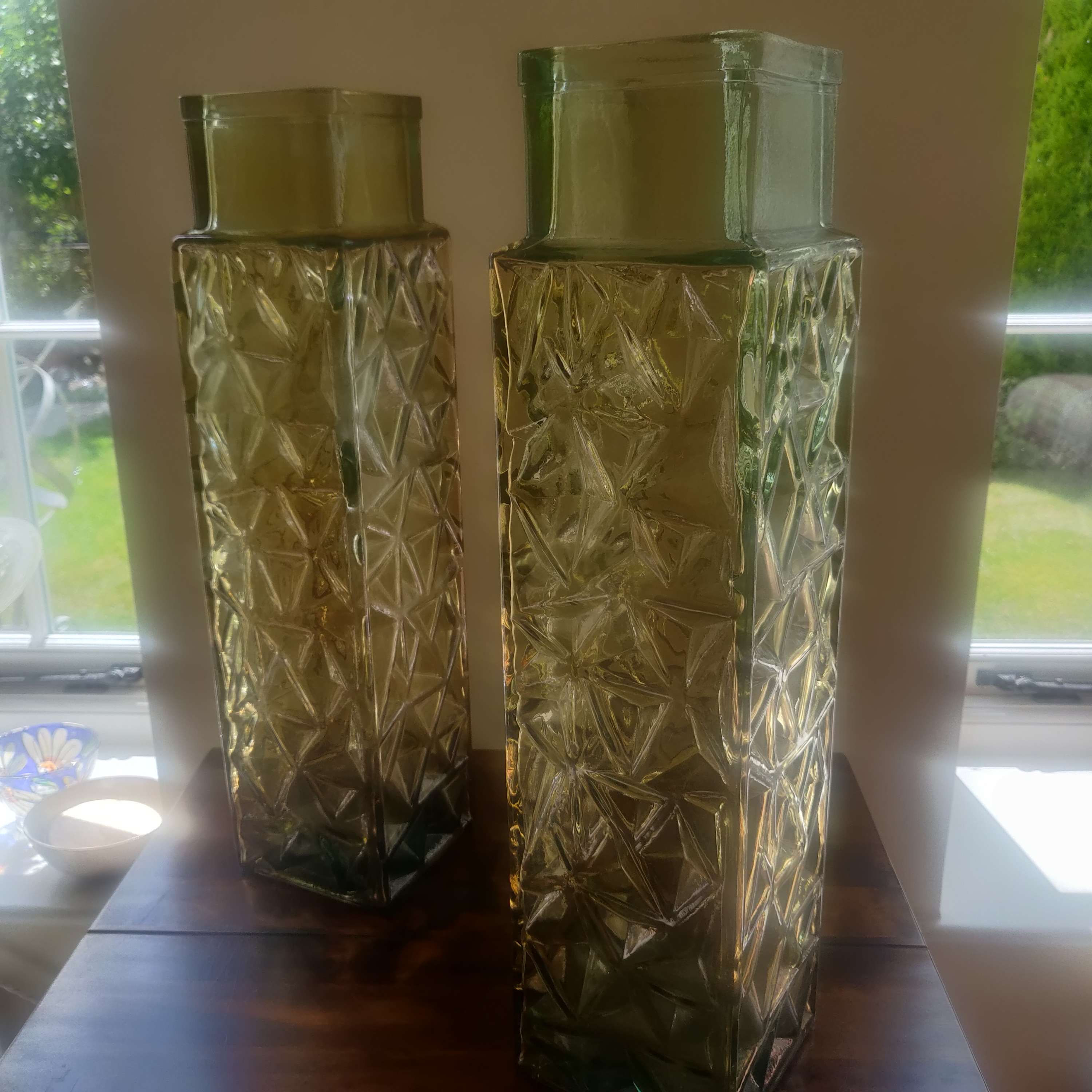 vintage glass vases
