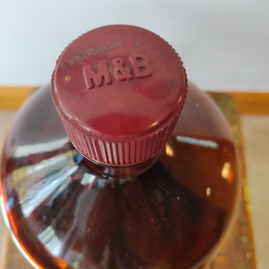 Vintage pair of large apothecary chemist bottles remnants of labels remaining